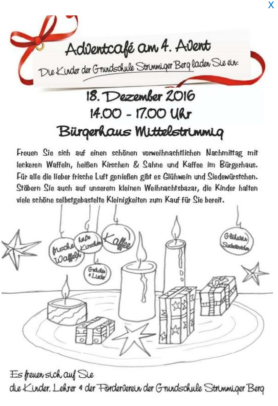 Adventcafe Grundschule Mittelstrimmig